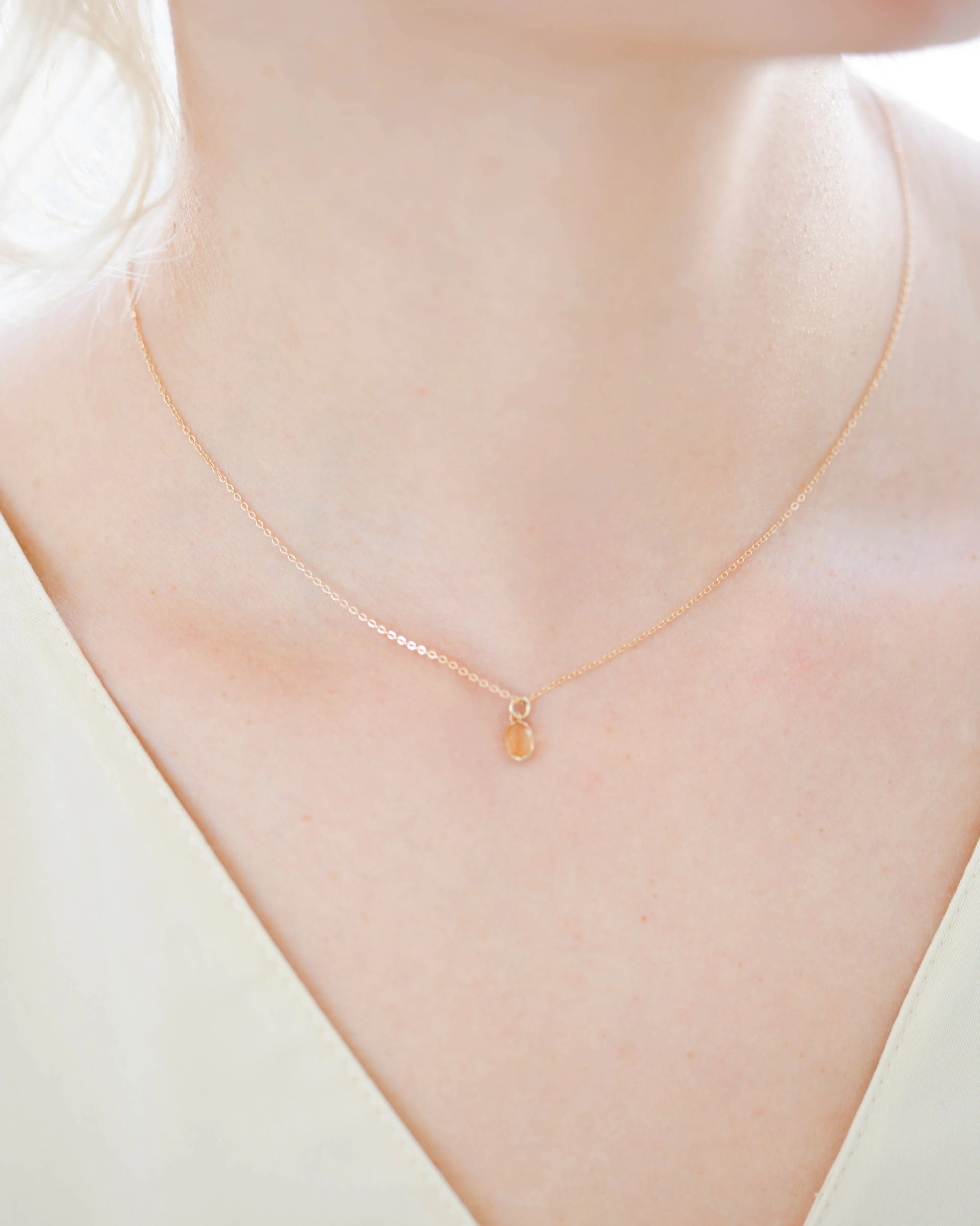 14k Gemstone Necklace