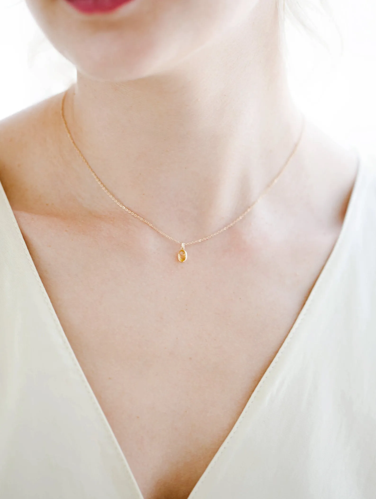 14k Gemstone Necklace