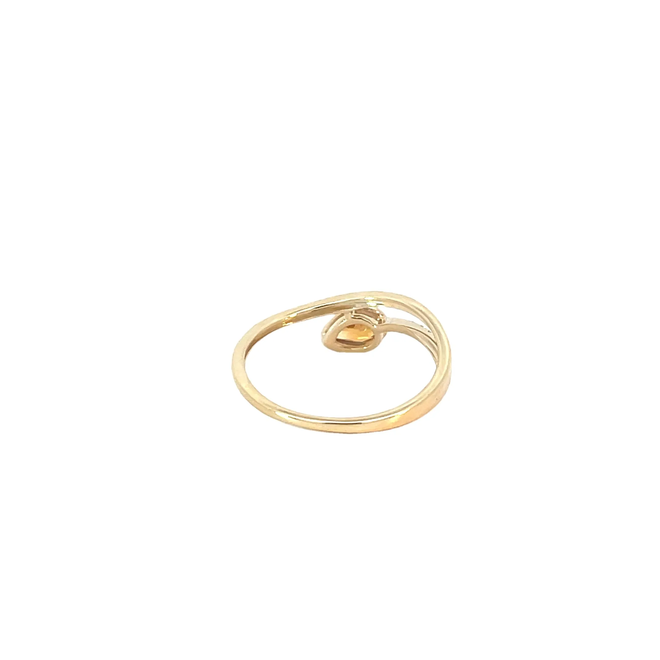 14k Yellow Gold Citrine Ring