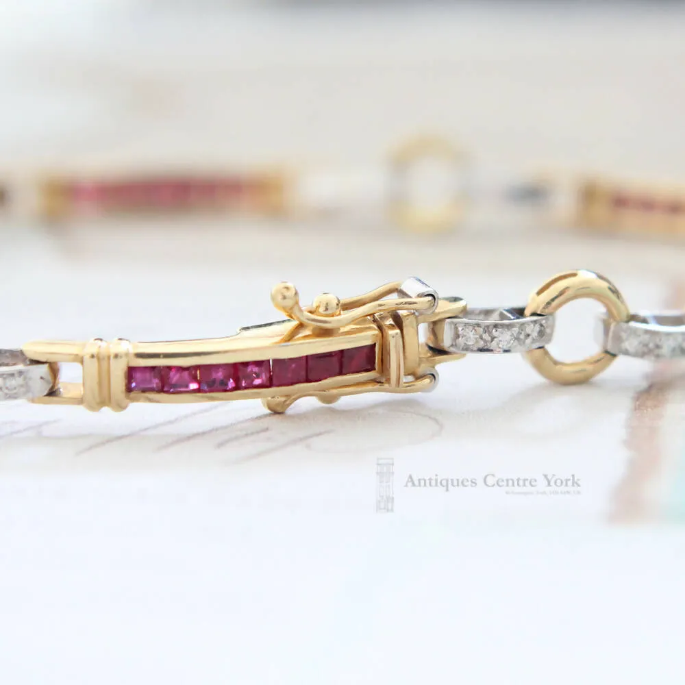 18ct Ruby & Diamond Bracelet