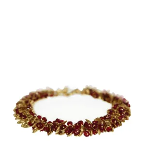 18K Gold Baby Pod Bracelet with Ruby