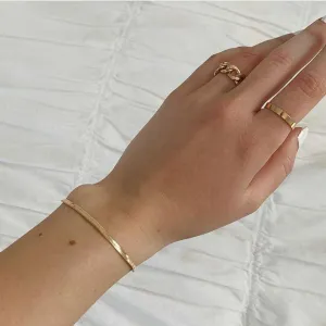 18K Gold-Filled Snake Chain Bracelet