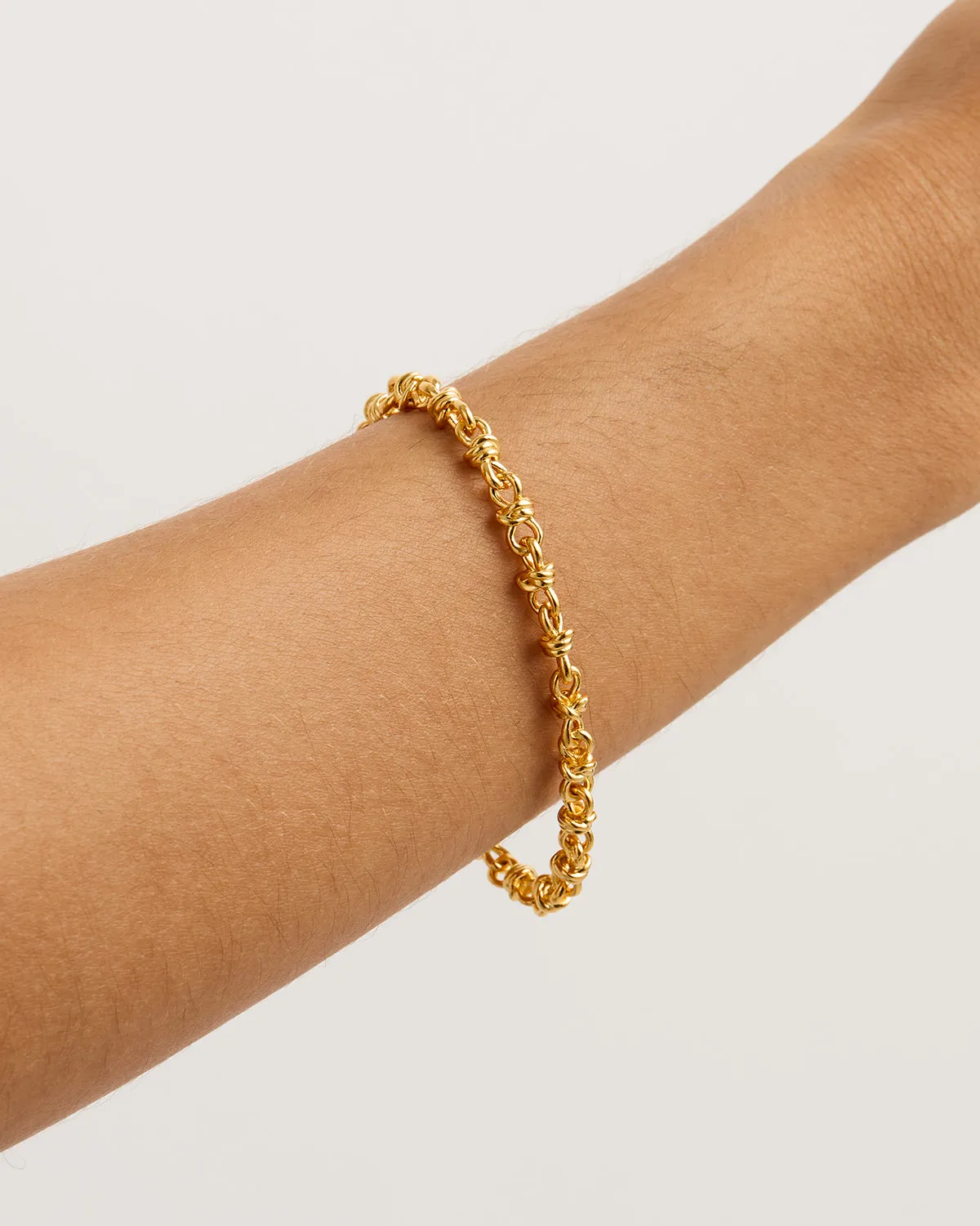 18k Gold Vermeil Entwined Bracelet