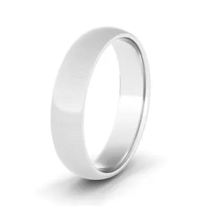 5mm Brush Finished Men's Wedding Band