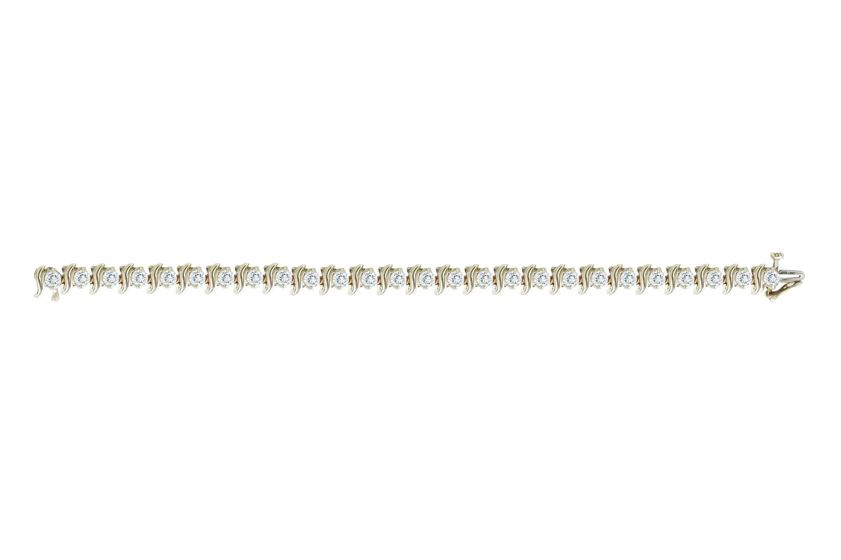 6.5 ctw Diamond Tennis Bracelet 14k Yellow Gold