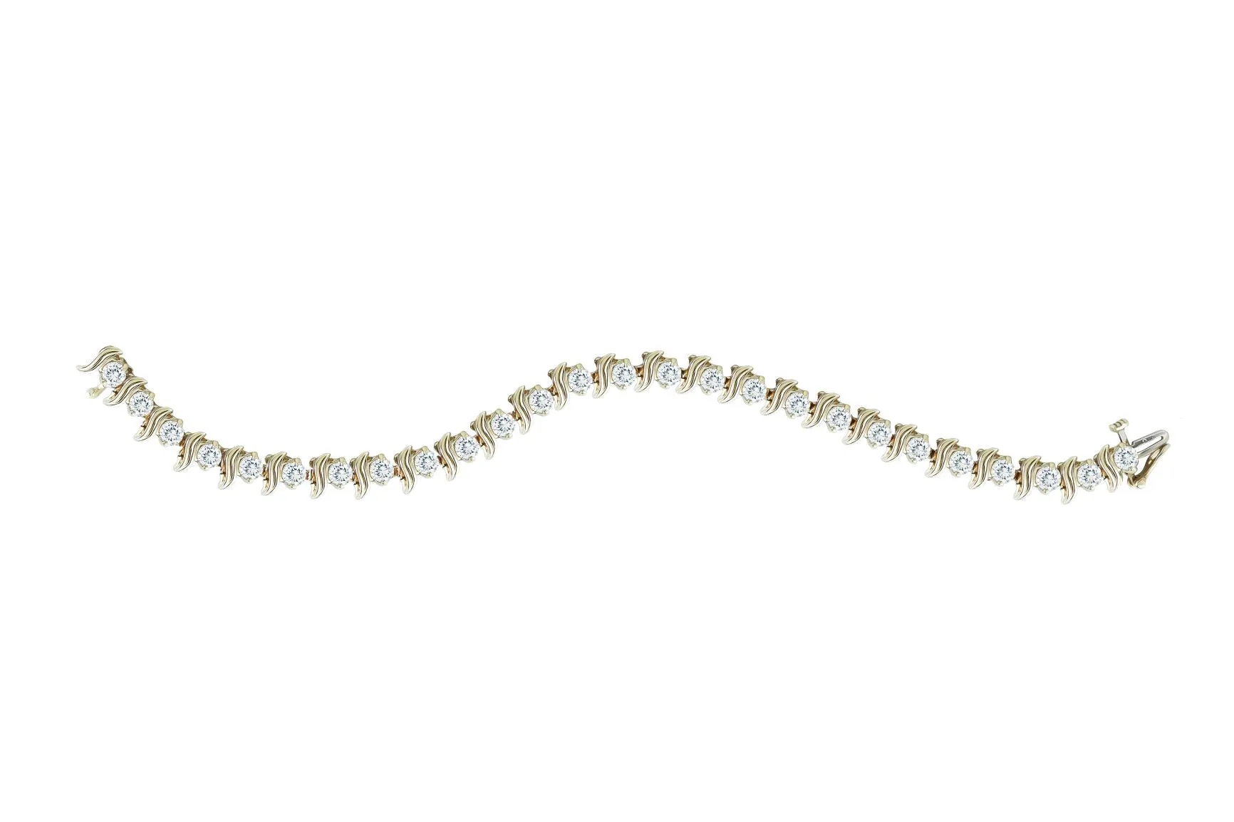 6.5 ctw Diamond Tennis Bracelet 14k Yellow Gold