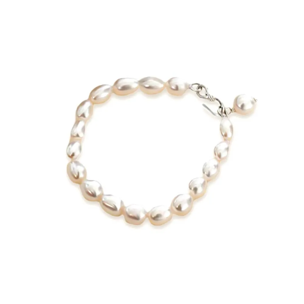 925 Silver Colorful Freshwater Pearl Bracelet