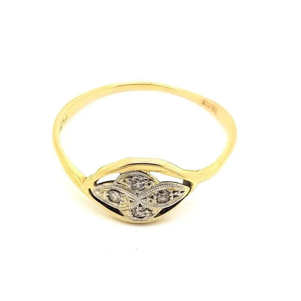 Antique Edwardian 18ct Gold Diamond Ring