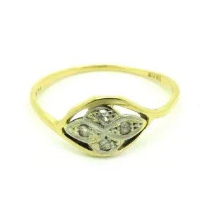 Antique Edwardian 18ct Gold Diamond Ring