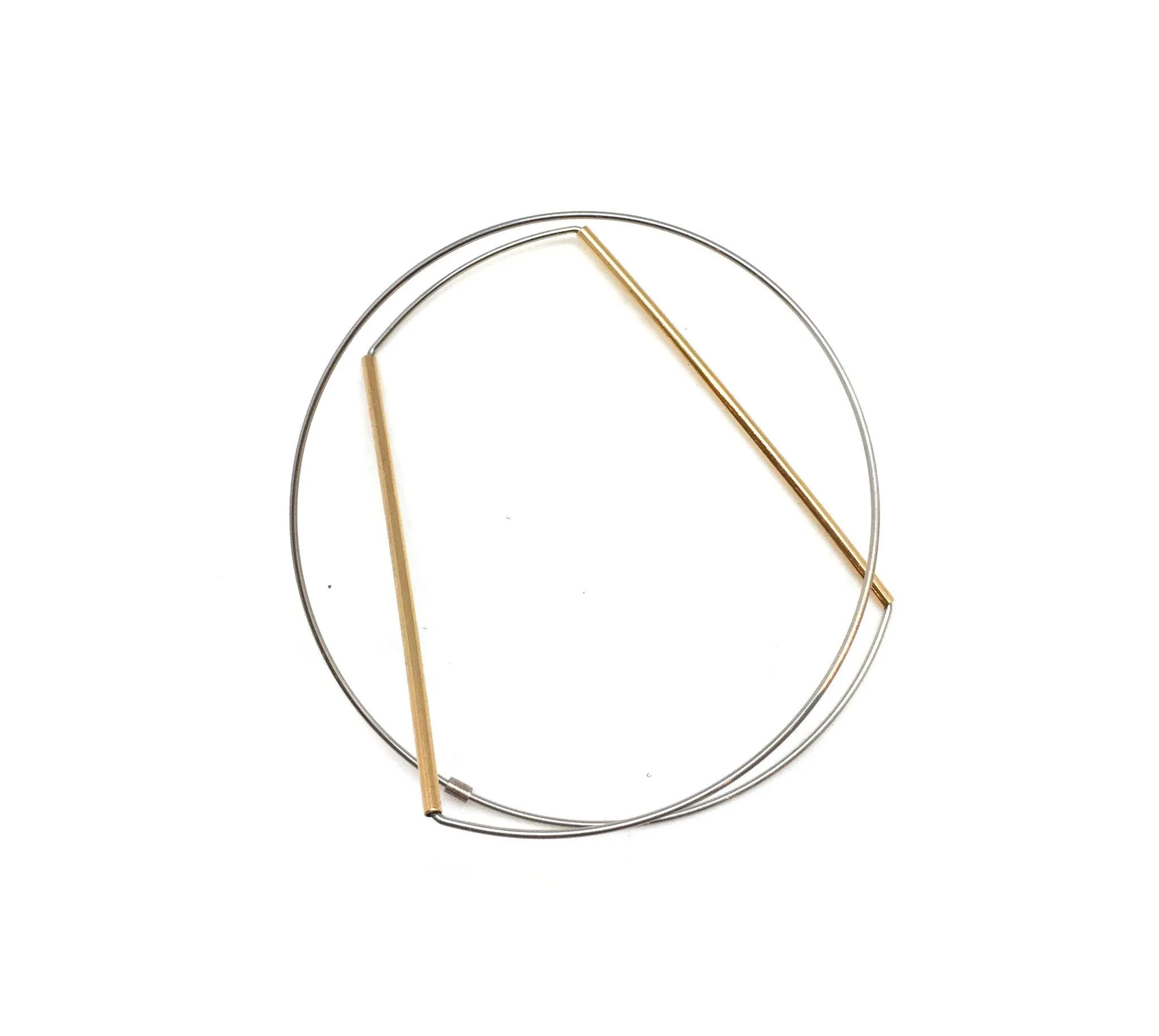 Architecture Bangle Bracelet-Gold