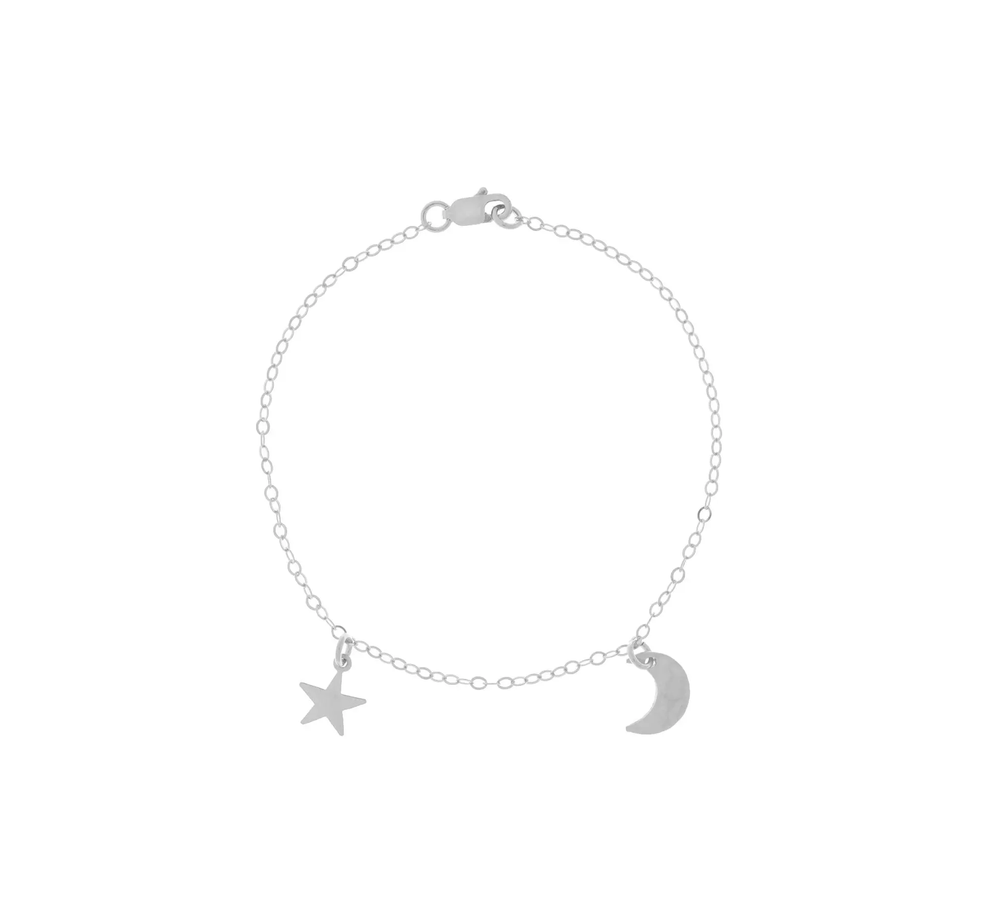 ASHER MINI MOON   STAR BRACELET | Sterling Silver