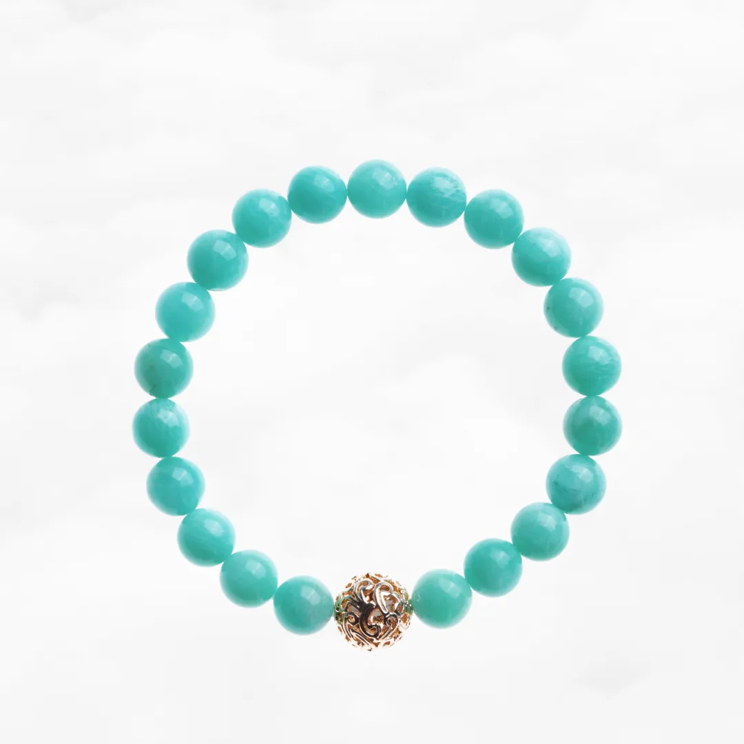 Auspicious Beaded Amazonite Bracelet