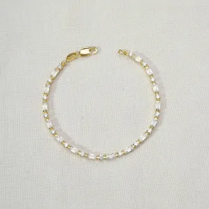 Baguette and Round Tennis Bracelet