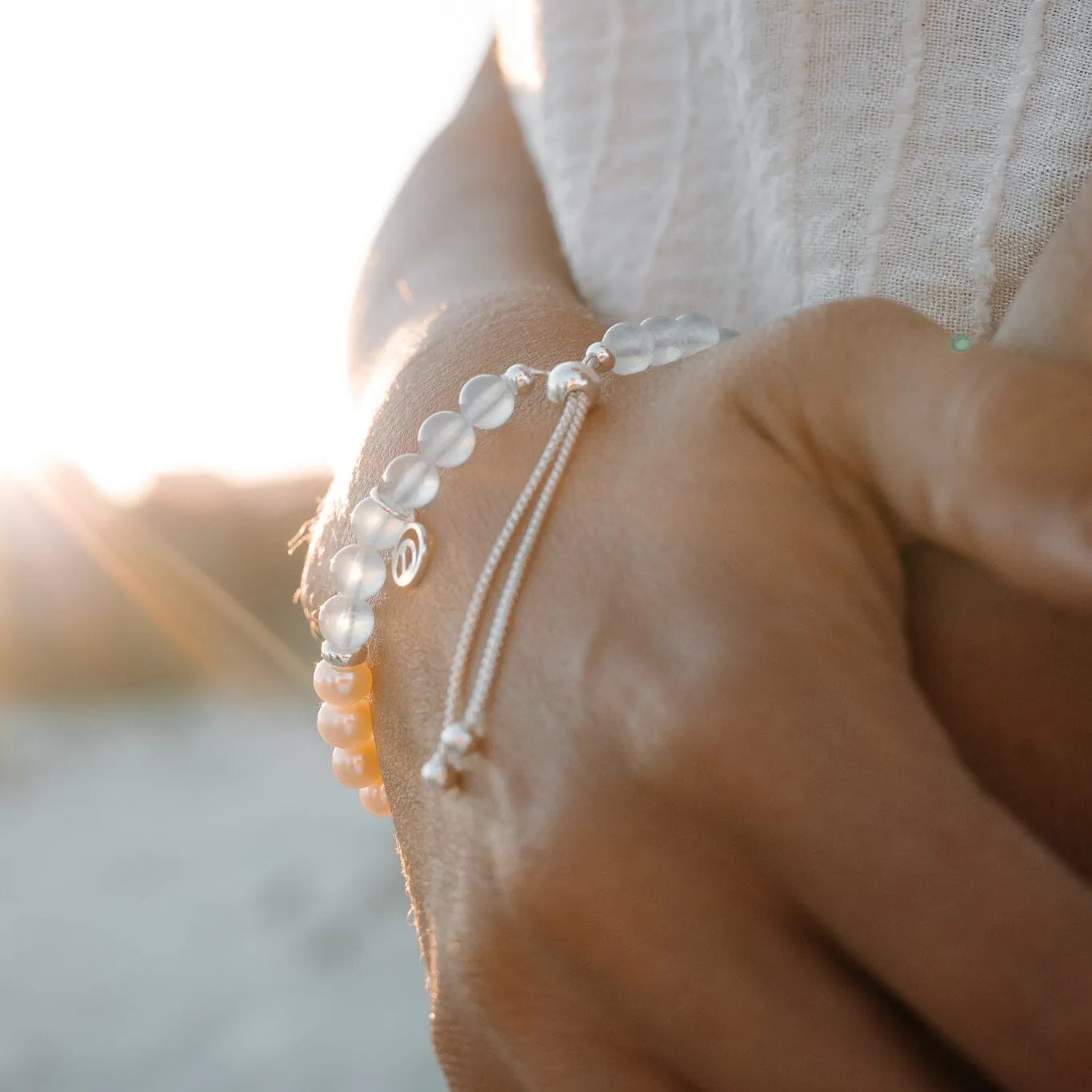 Be-you-tiful Bracelet with Freshwater Pearl & Aquamarine