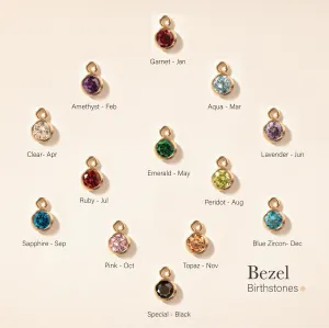 Bezel Birthstones Charms Add On