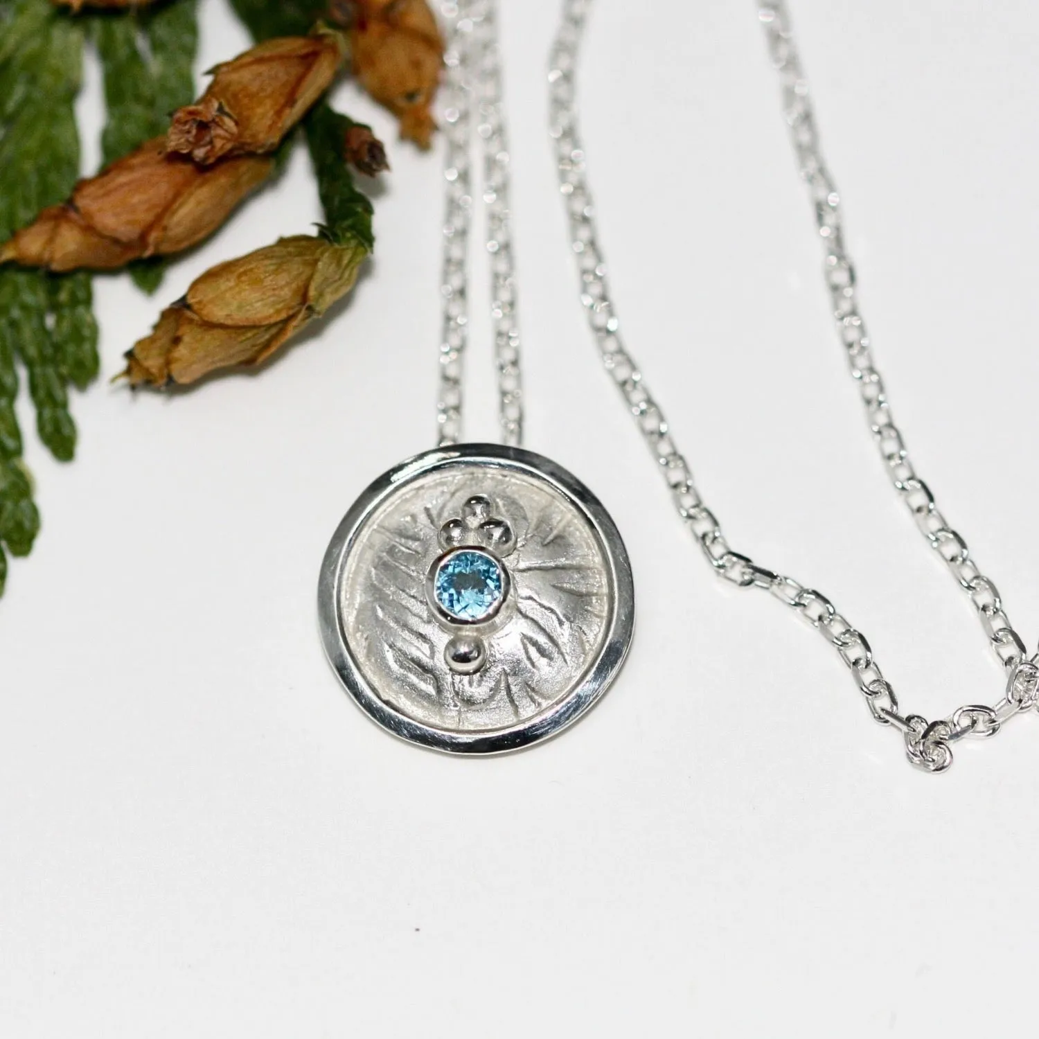 Boudicca Silver Iceni Shield Necklace