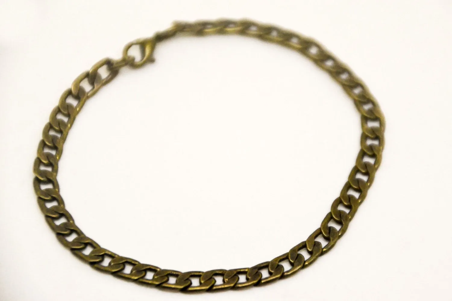 Bronze chain bracelet for men, gift for him