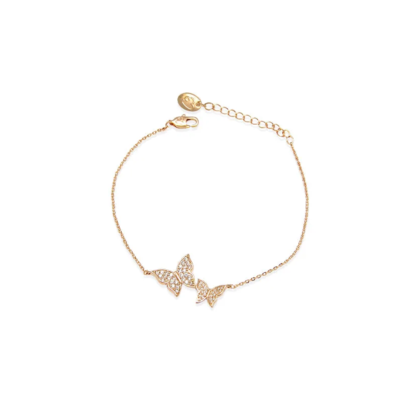 Butterfly Cubic Zirconia Bracelet