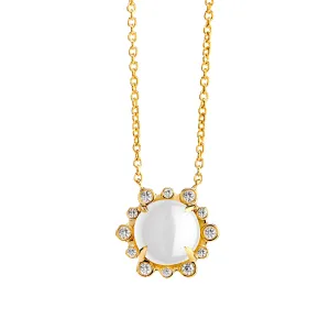 Cabochon Diamond Necklace