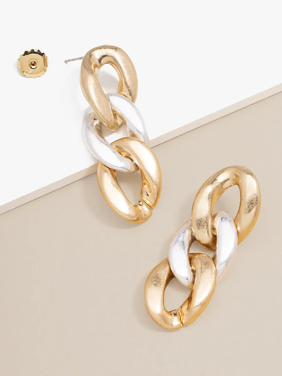 Camilla Curb Chain Drop Earring