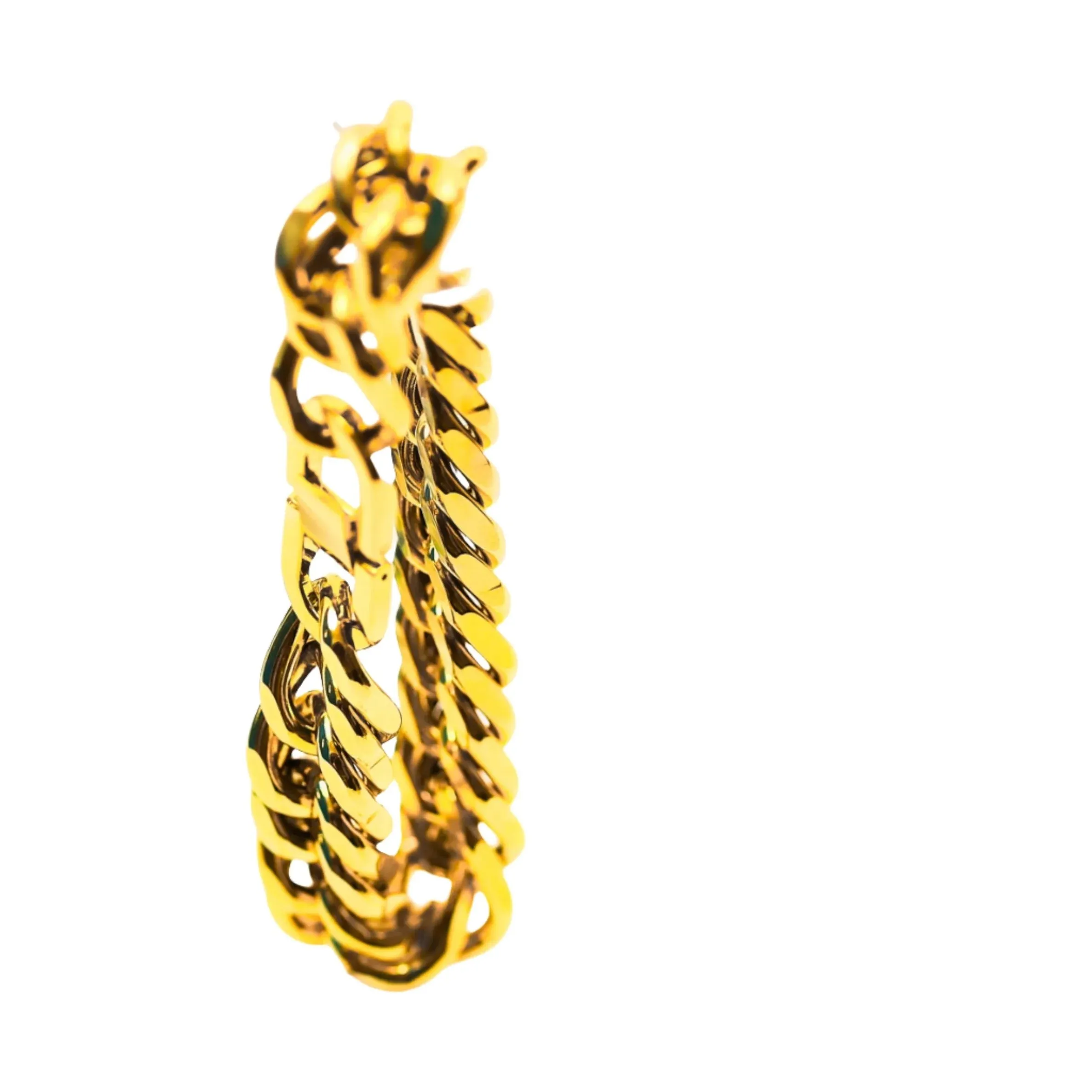 Casparo Stainless Steel Cuban Chain Bracelet