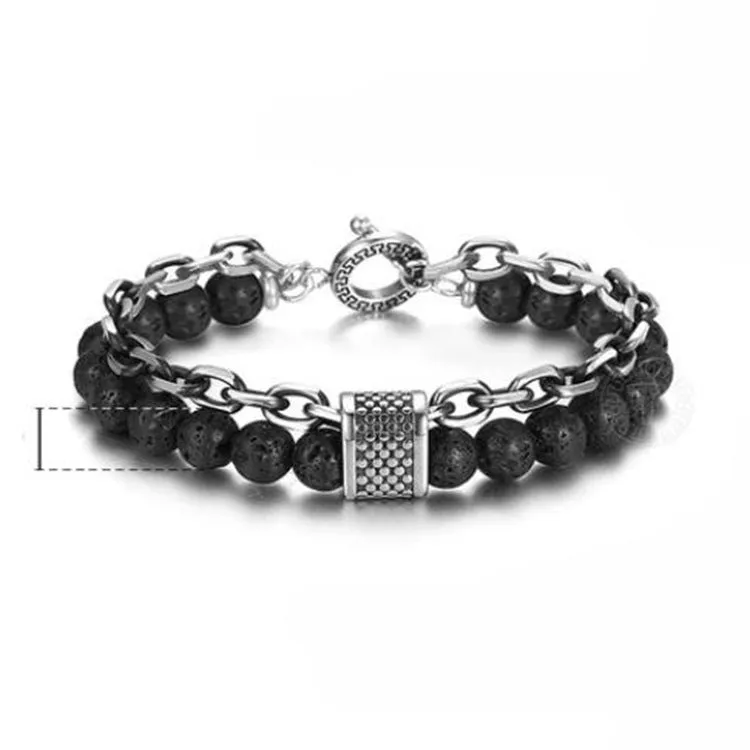 Chain Combination Men's Bracelet Metal Chain Bracelet