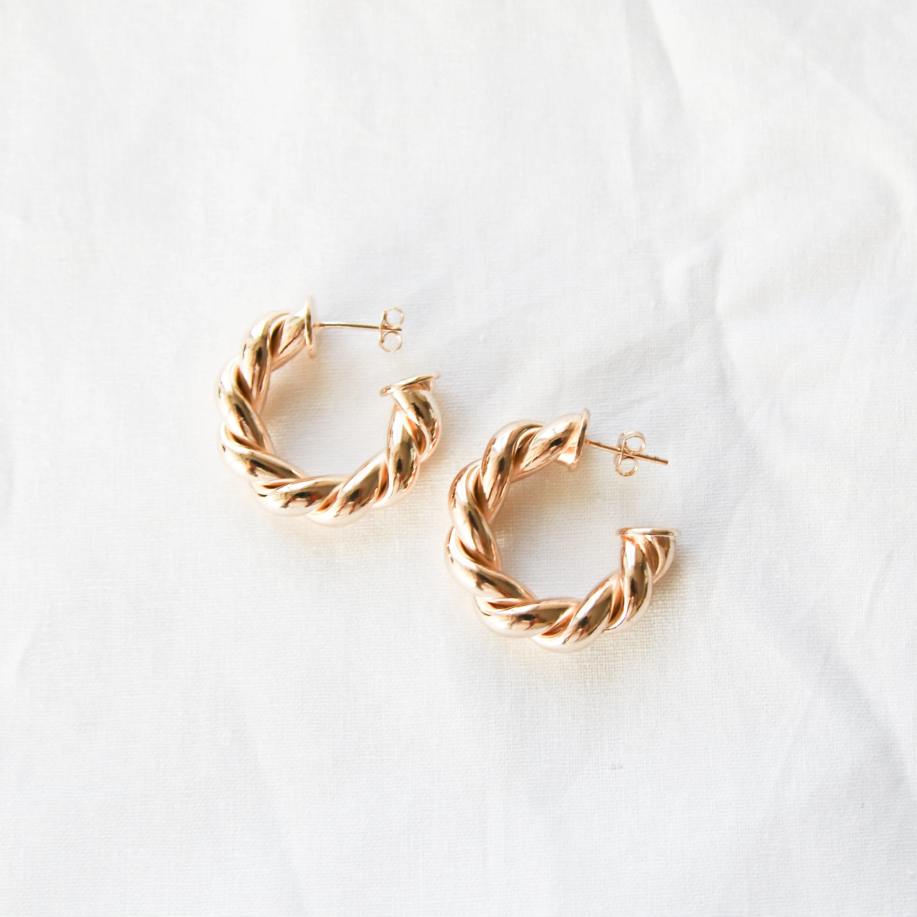 Chunky Twisted Hoop Earring