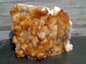 Citrine 6"H x 7"W x 3.5"D Cut Base Specimen