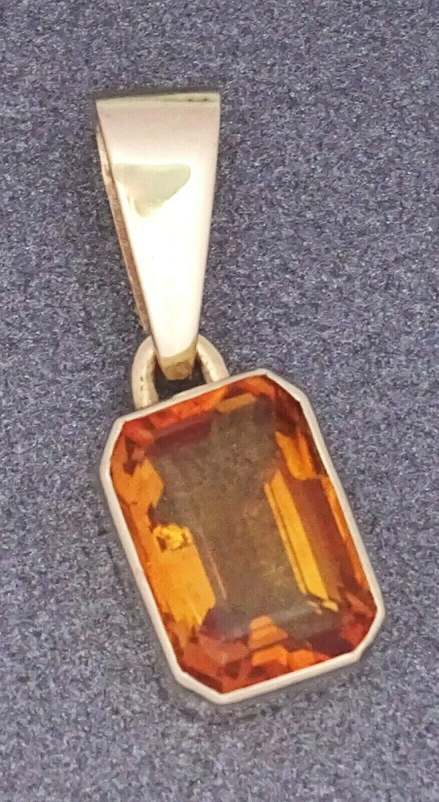 Citrine 9ct Yellow Gold Pendant