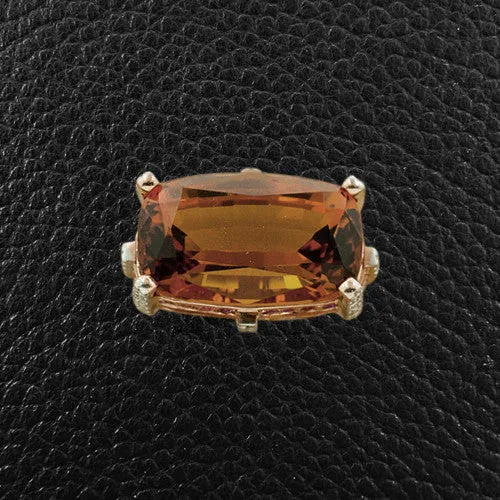 Citrine, Pink Sapphire & Diamond Ring