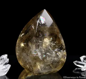 Citrine Quartz Crystal Flame 'Golden Stone of Wealth'  Blessed & Energized