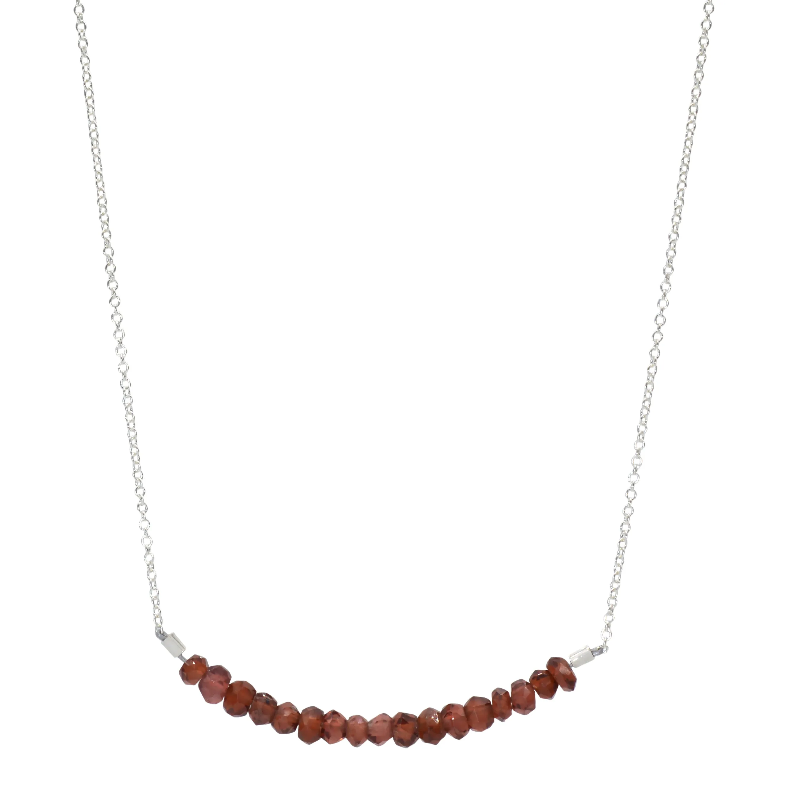 Classic Gemstone Bar Necklace