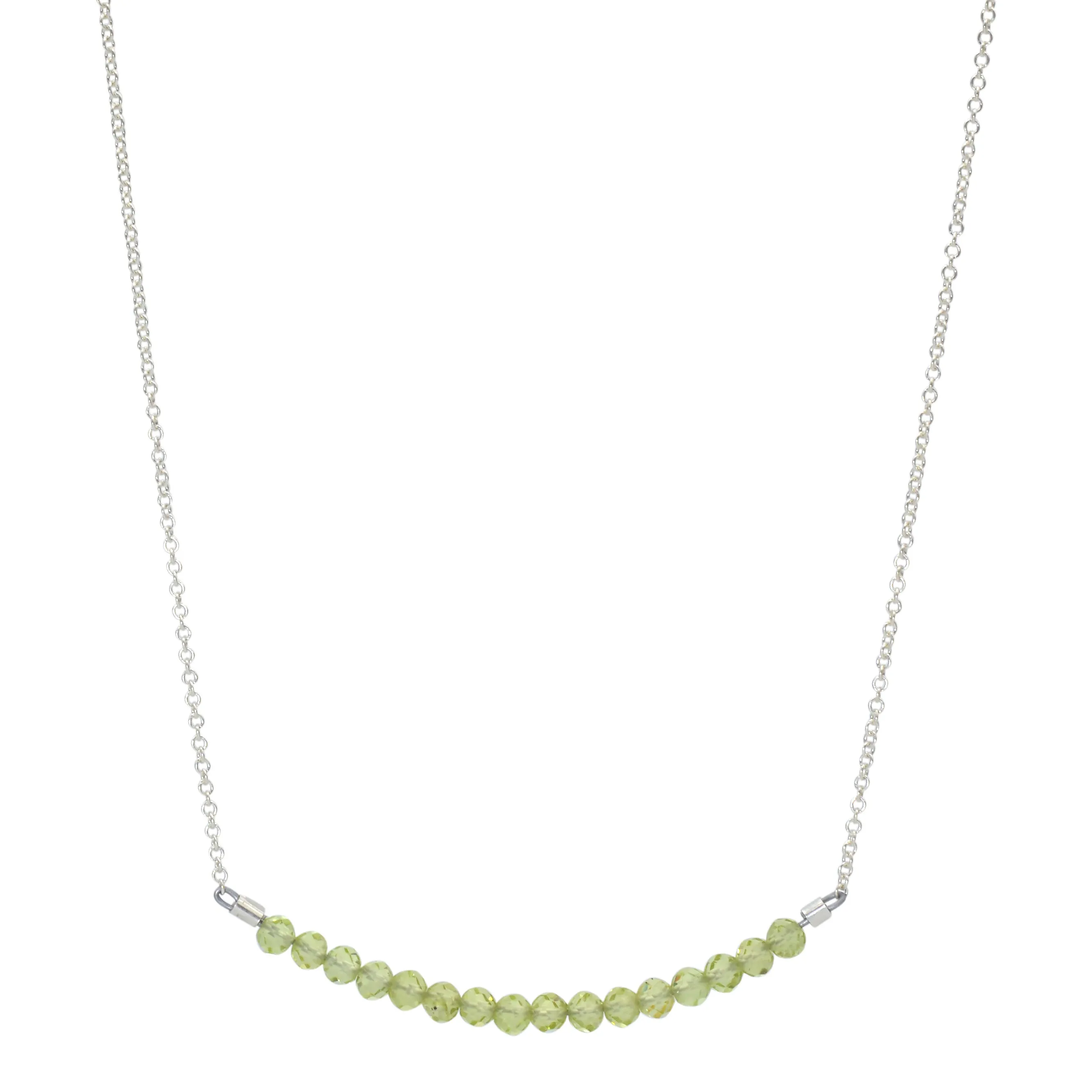 Classic Gemstone Bar Necklace