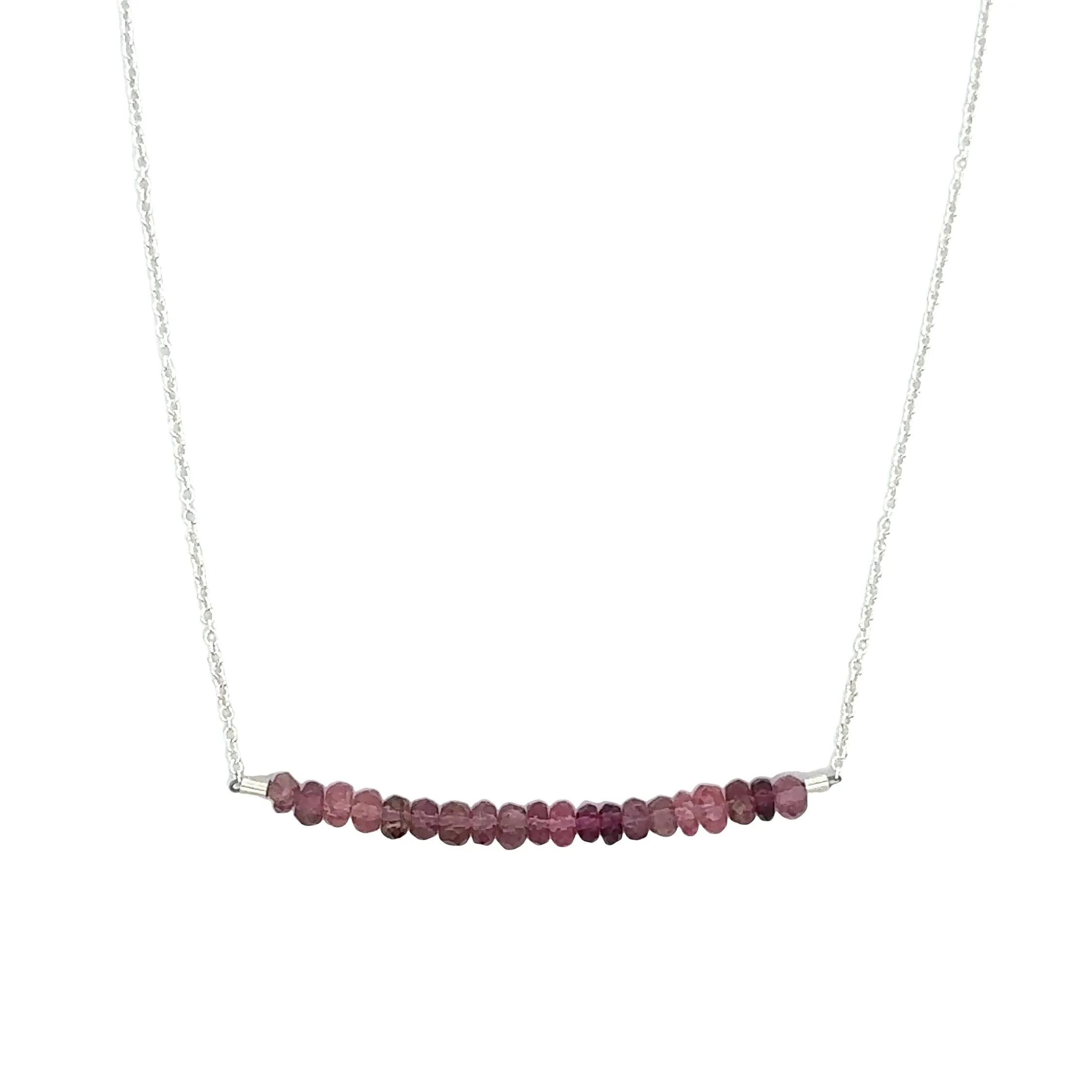 Classic Gemstone Bar Necklace