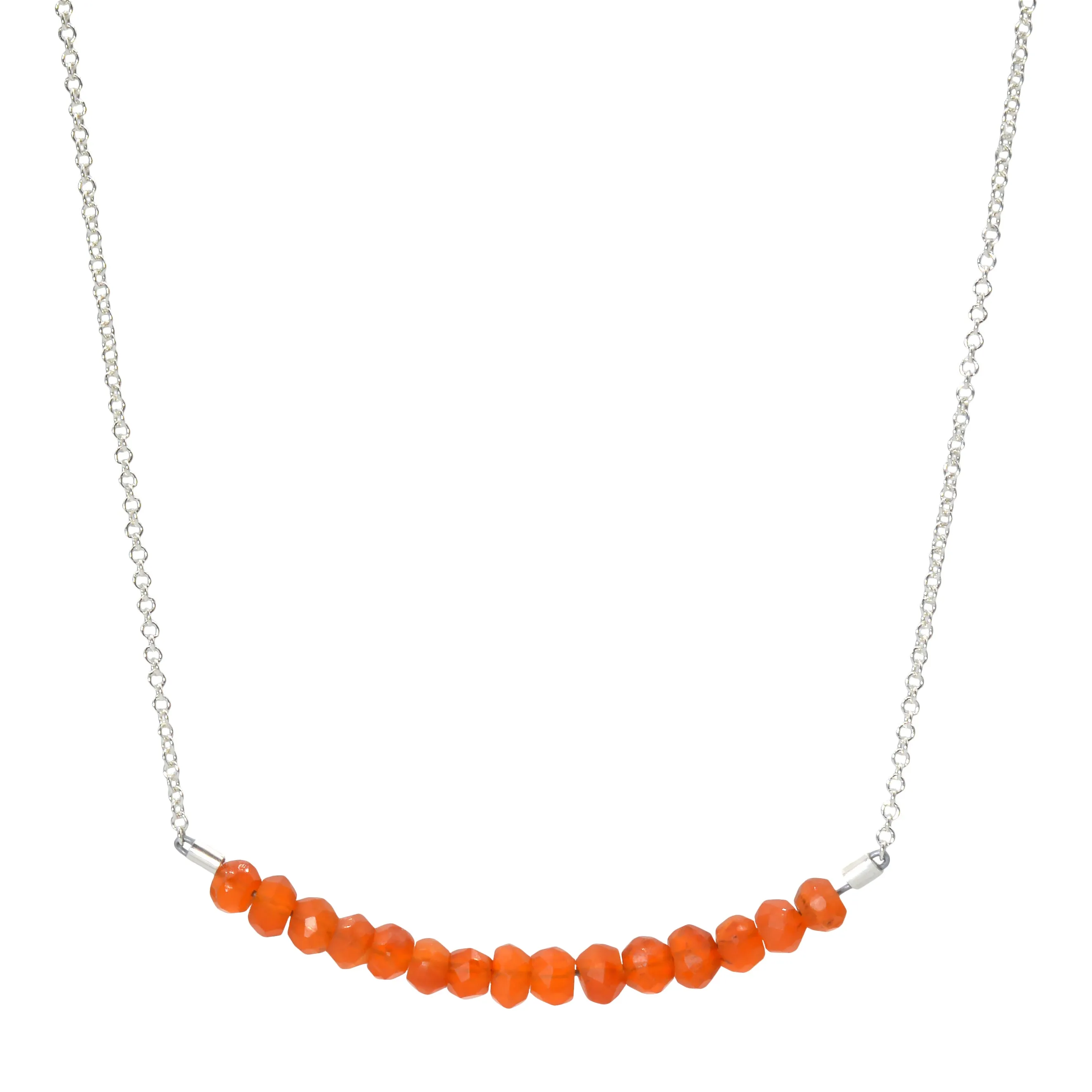 Classic Gemstone Bar Necklace