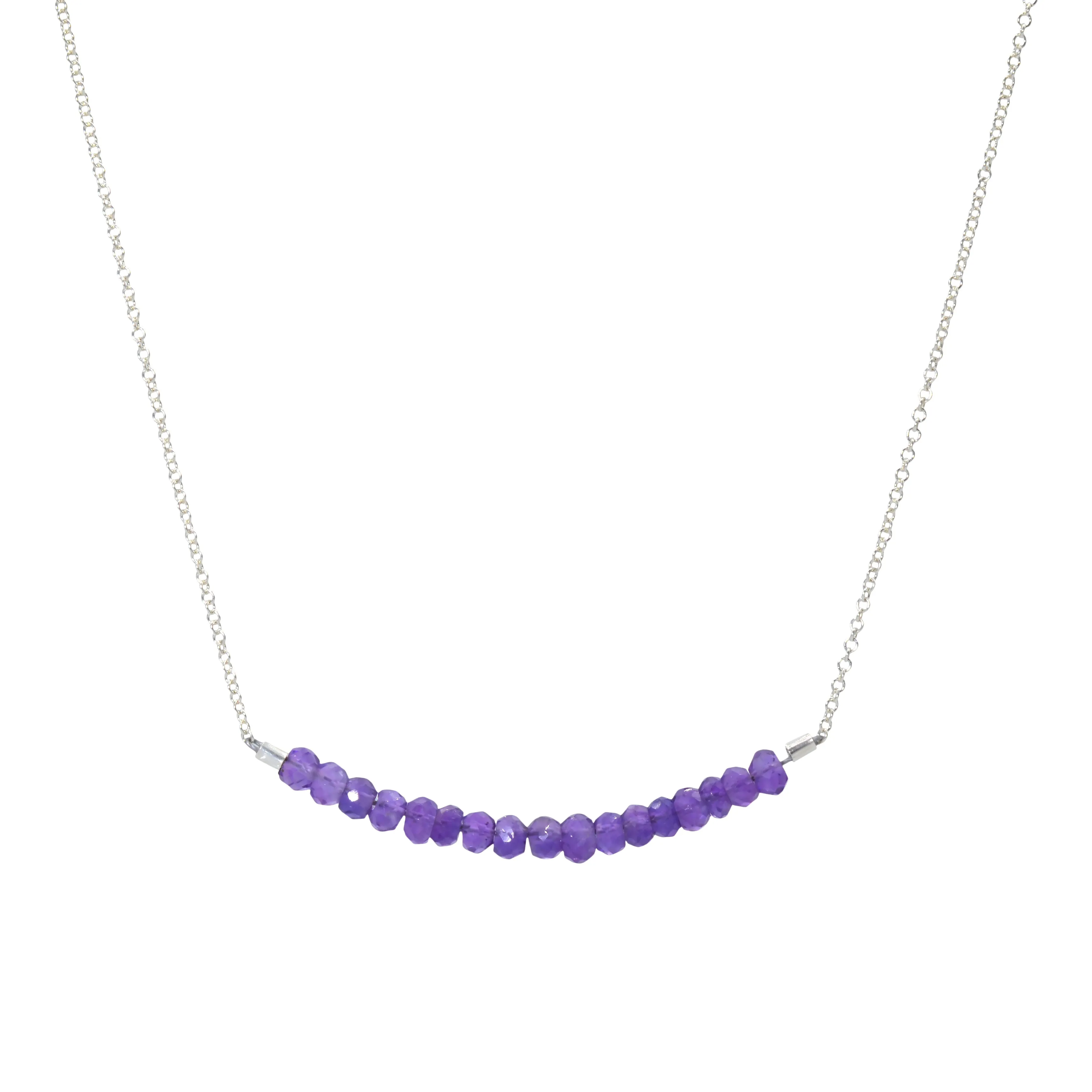 Classic Gemstone Bar Necklace