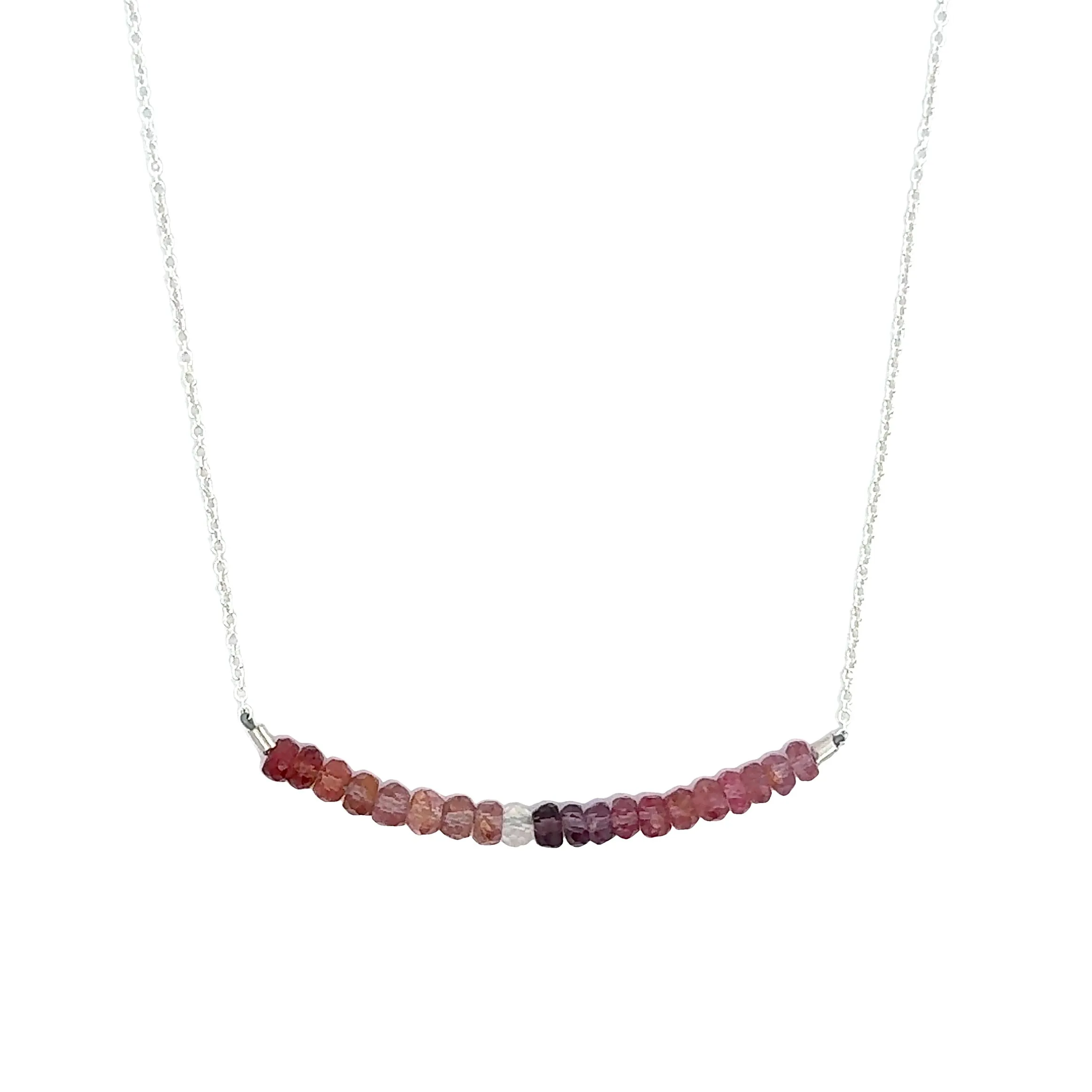 Classic Gemstone Bar Necklace