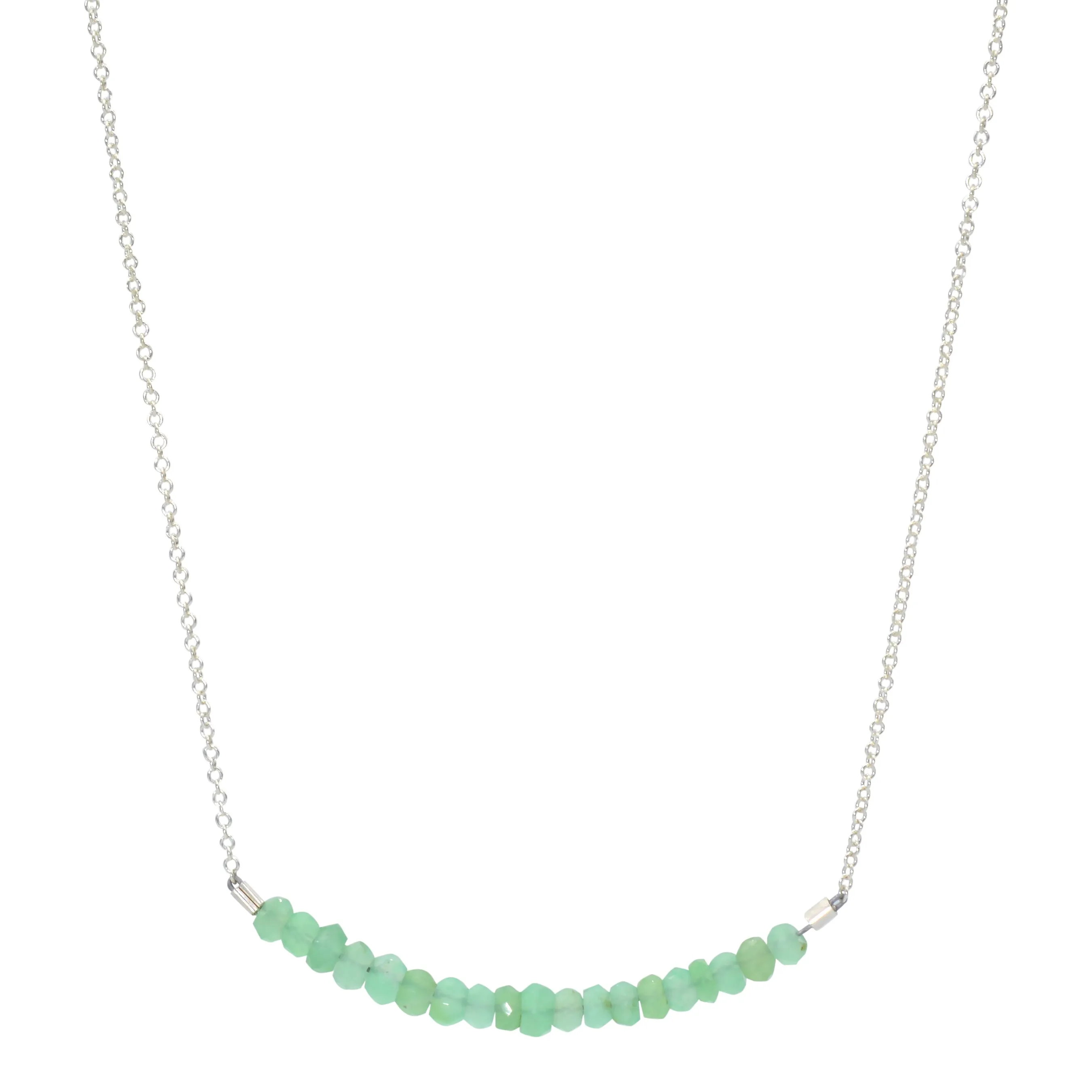 Classic Gemstone Bar Necklace