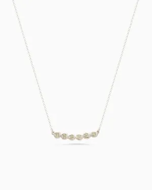 Collective Stone Bar Necklace | Silver