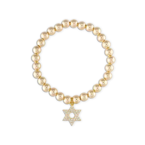 Crystal Star of David Bracelet