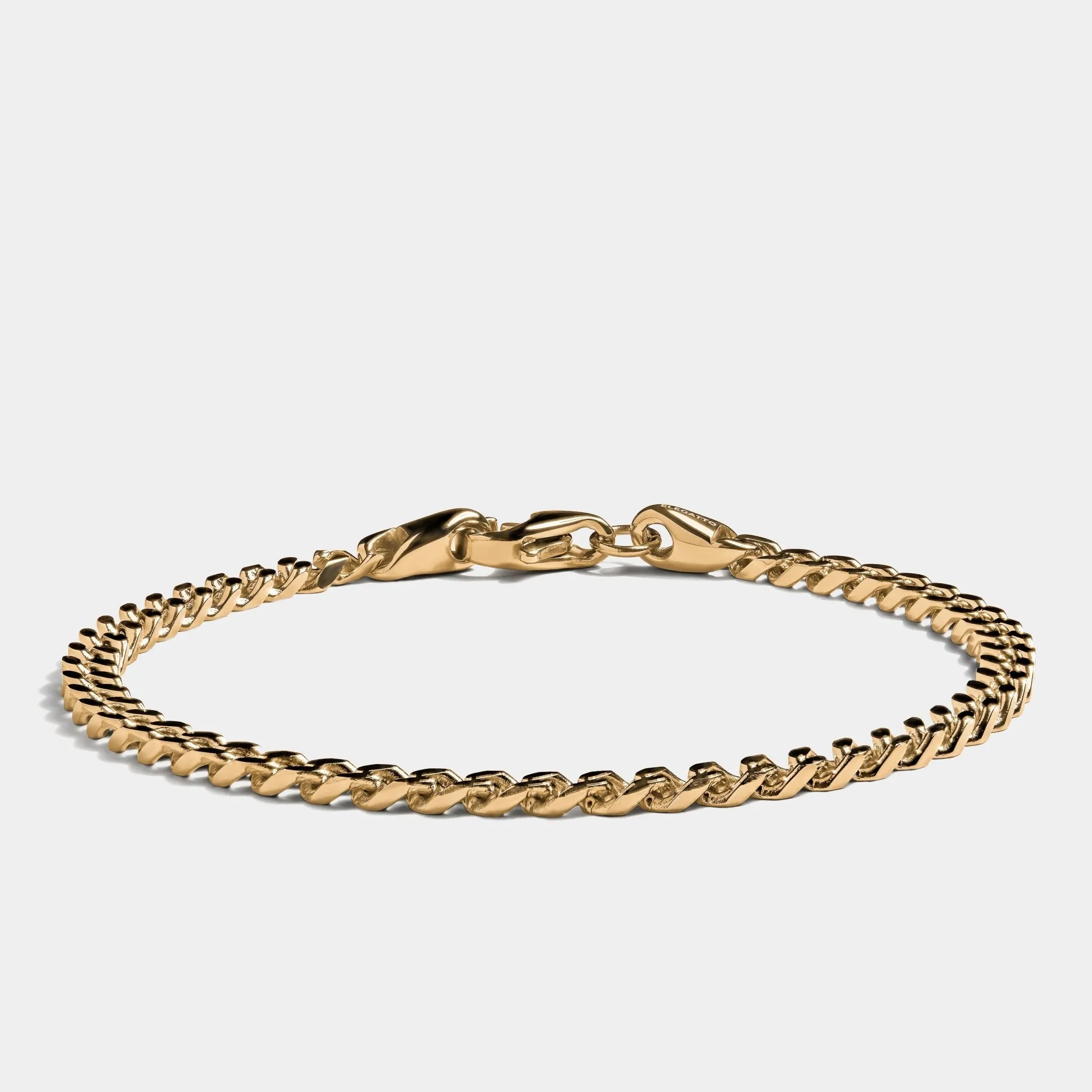 Cuban Chain Bracelet Gold (4mm)