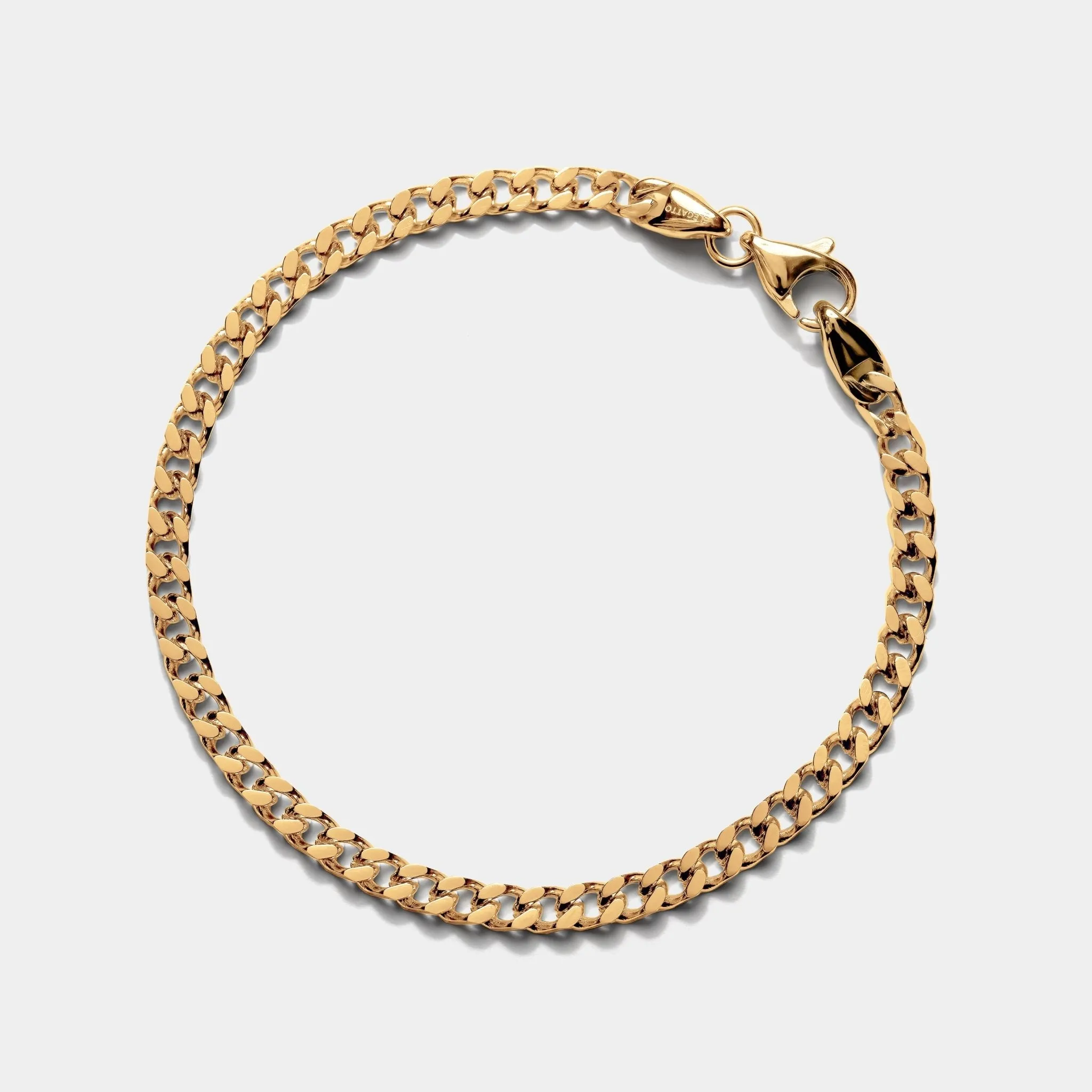 Cuban Chain Bracelet Gold (4mm)