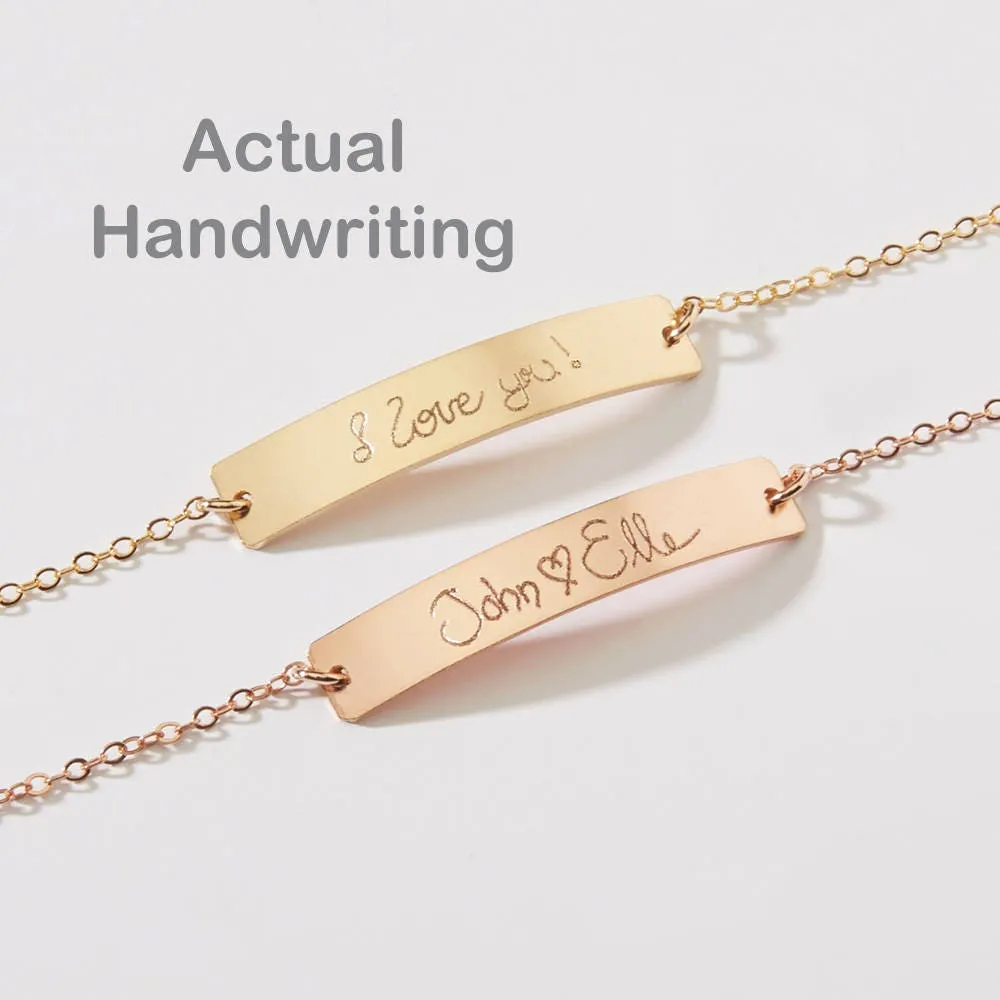 Custom Handwriting Bracelet - CG250B. Starts at