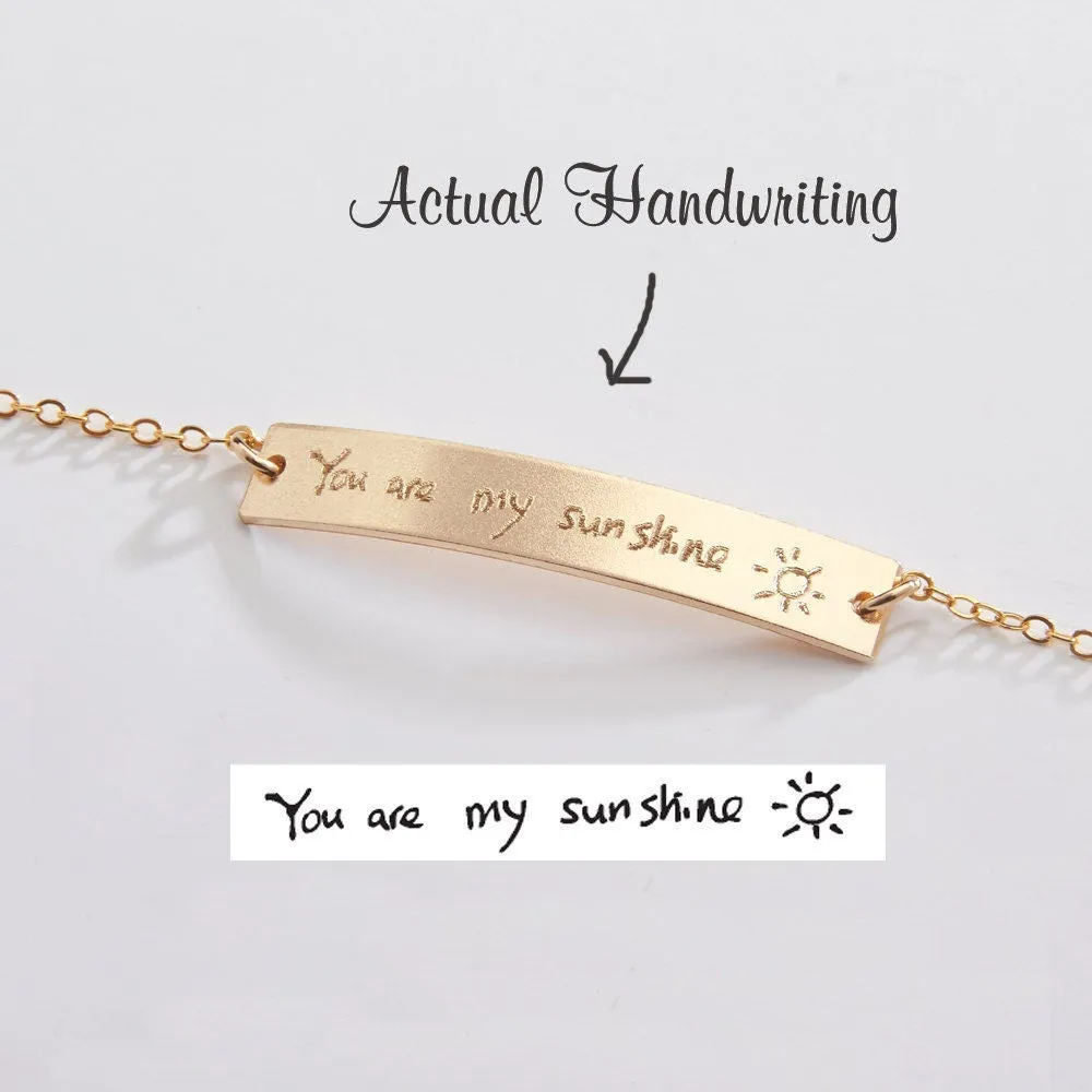 Custom Handwriting Bracelet - CG250B. Starts at