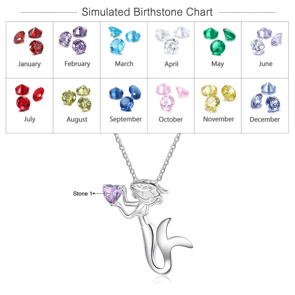 Custom Personalized Rhodium Plated Children's Necklace