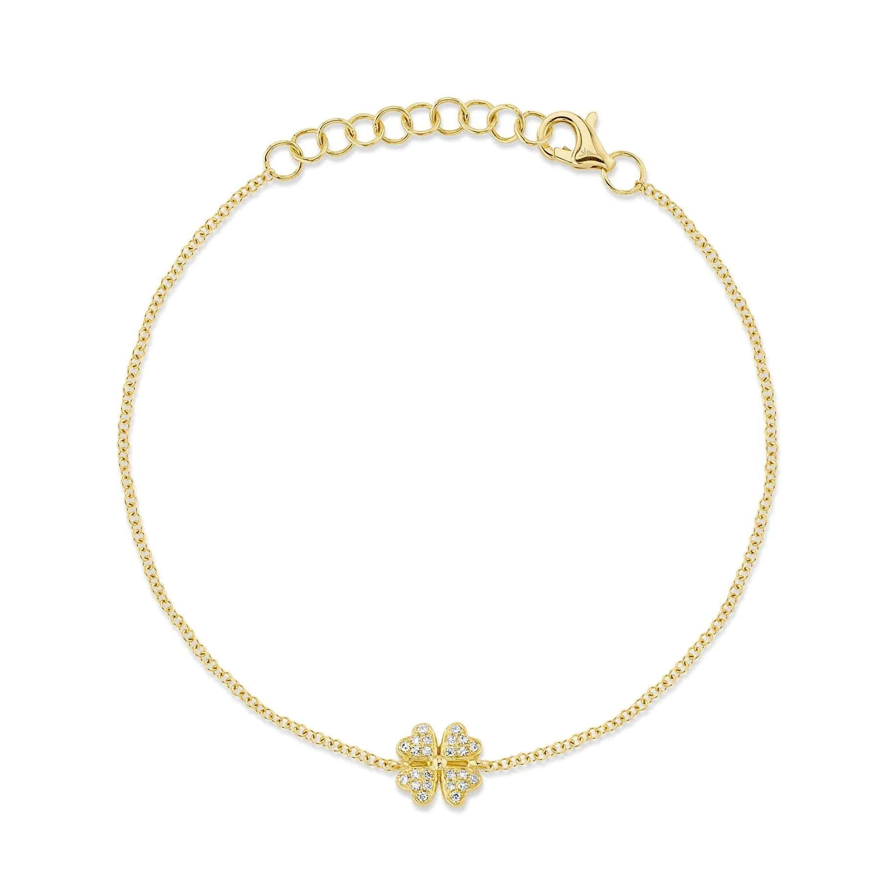 Diamond Clover Bracelet