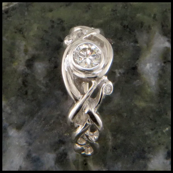 Diamond Open Knot Ring