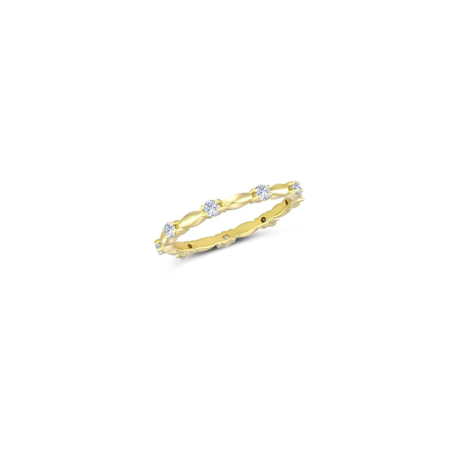 Diamond Twist Wedding Band