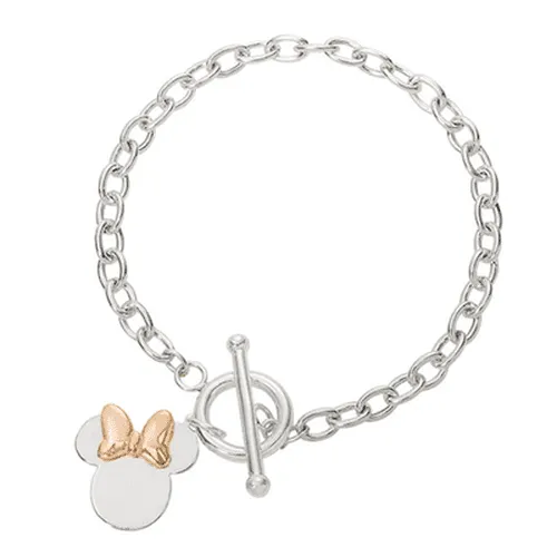 Disney Minnie Mouse Two Tone Toggle Bracelet