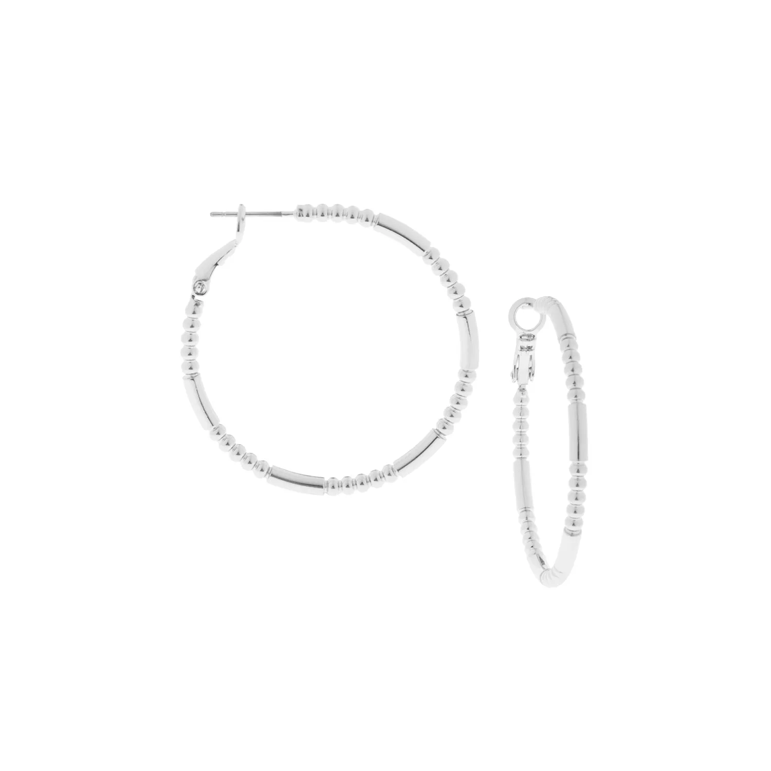 dotted hoop earring